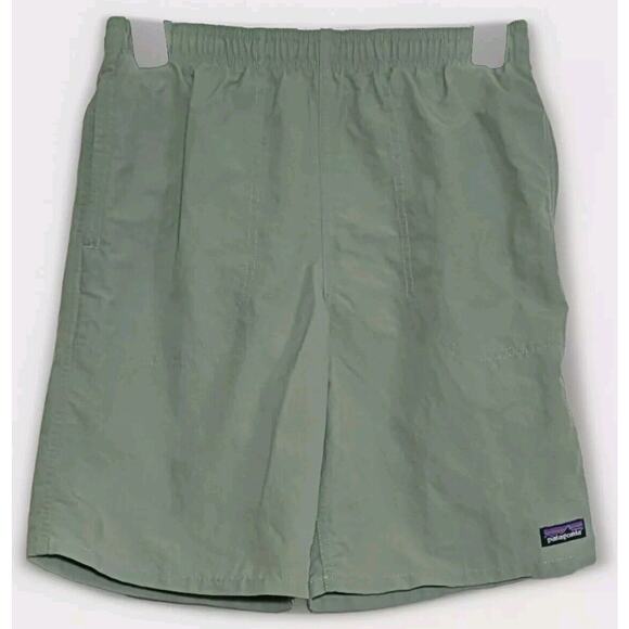 Patagonia Baggies Swim Shorts Boys XL Green Pockets Lined